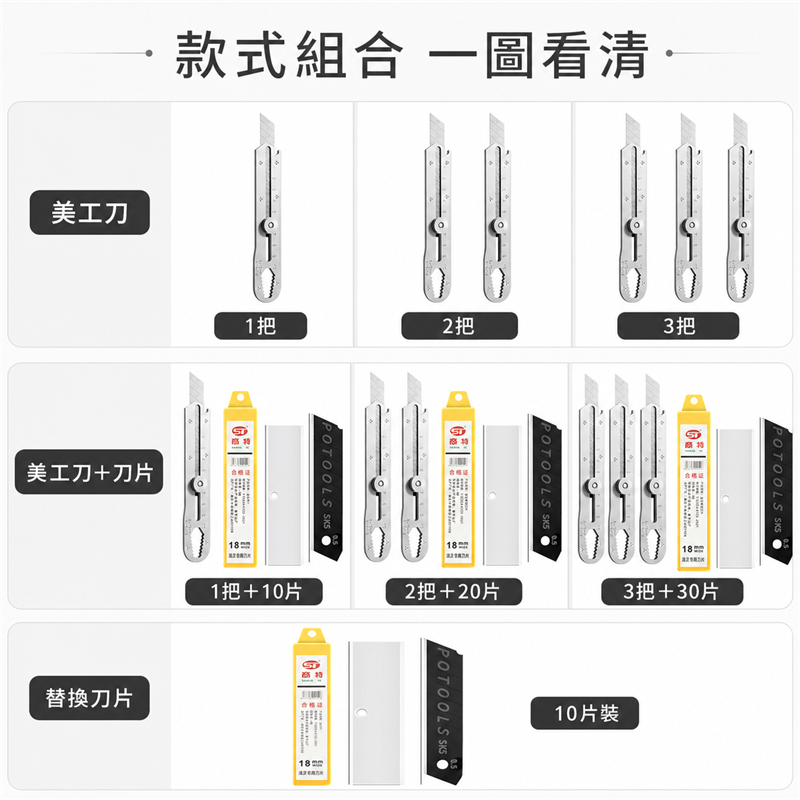 加厚全鋼美工刀｜多功能重型工業裁切刀｜不鏽鋼牆紙刀架